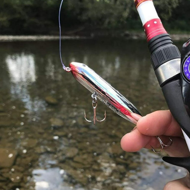 Heddon Zara Spook Fishing Lure Hard Bait Black Shiner 4 1/2 in 3/4 oz