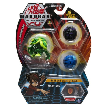 Bakugan Starter Pack 3-Pack, Maxotaur, Collectible Action Figures, for Ages 6 and (Best Bakugan In The World)