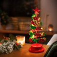 thumbnail image 4 of Bell Christmas Tree Decoration With Star Topper, Glowing Tabletop Holiday Ornament For Home, Shelf And Mantel, Warm Led Lighted Tree For Christmas Parties, Gift Exchanges And Festive Gatherings, 4 of 4