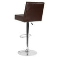 thumbnail image 3 of Flash Furniture Ravello Contemporary Adjustable Height Barstool with Accent Nail Trim in Brown LeatherSoft, 3 of 5