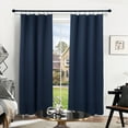 thumbnail image 6 of Deconovo Thermal Insulated Blackout Curtains in 2 Pack, Rod Pocket Window Treatments, 38" x 54", Navy Blue, 6 of 8