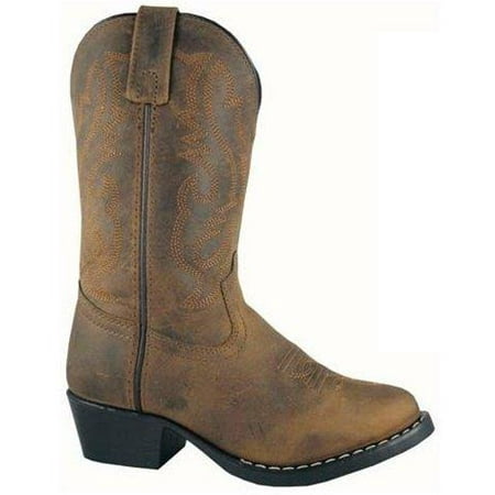 

Smoky Mountain Toddler Western Denver Rubber Sole Boots Distressed Brown 6.5M