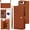 Brown, variant on Allytechgroup Wallet Case for iPhone 8 Plus/7 Plus with Credit Card Slot, RFID Blocking PU Leather Case with Lanyard & Shoulder Strap & Kickstand Shockproof Bumper for Women Men, Black