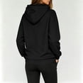 thumbnail image 4 of Womens Oversized Zip Up Hoodie Long Sleeve Casual Sweatshirt Relaxed Fit Hooded Jacket with Kangaroo Pocket, 4 of 6
