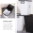 thumbnail image 2 of GETAJGHSD Household White Garbage Can Plastic Waste Container for Home Study Kitchen Use, 2 of 8