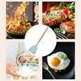 thumbnail image 2 of MOPOOR Silicone Wok Spatula Turner with Heat Resistant Wooden Handle, Kitchen Utensil Cooking Shovel Scoop Ladle for Scooping, Flipping, Stirring, Durable BPA-free Nonstick Cooking, 2 of 9