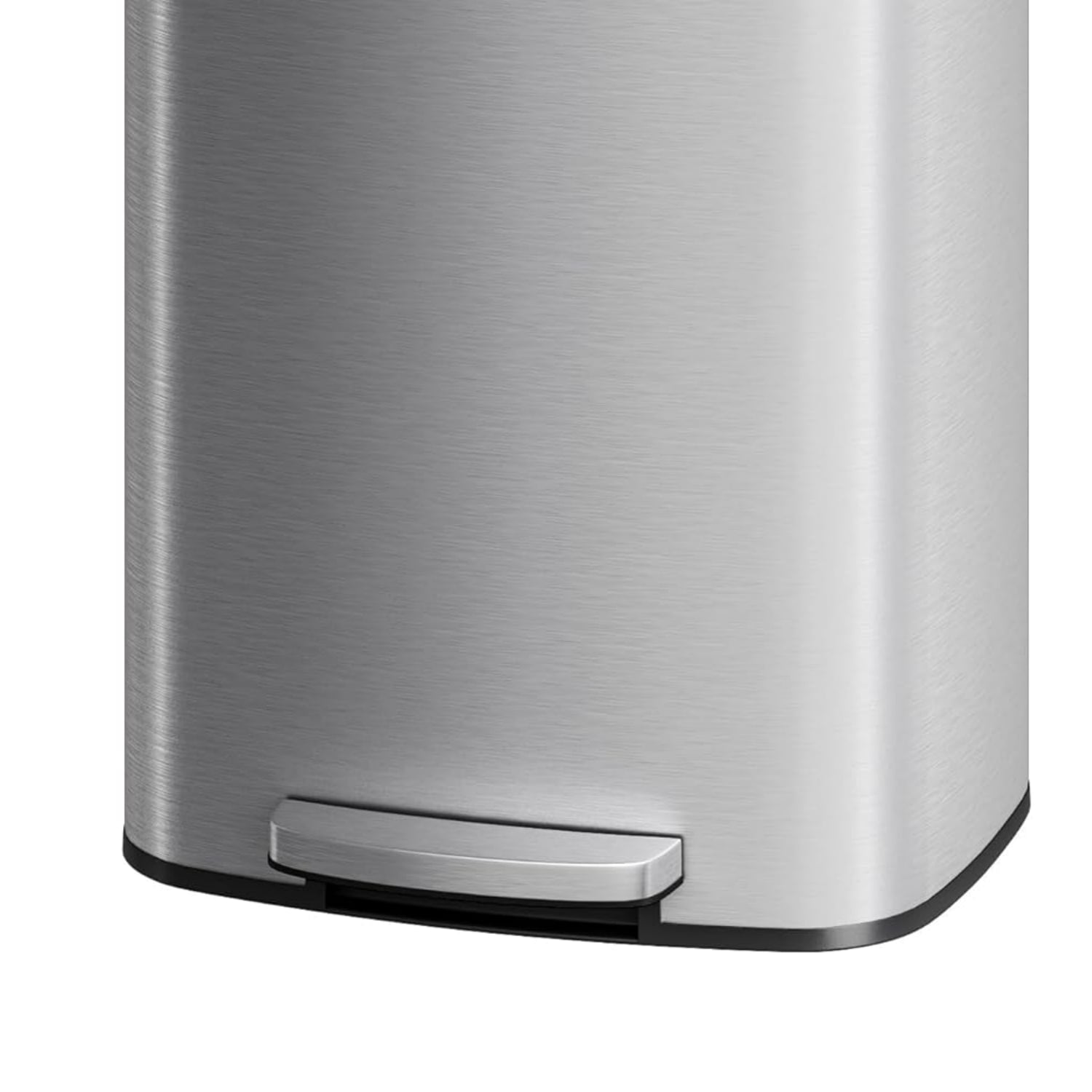 Garvee 21.13 Gallon Large Step-on Trash Can for Kitchen,  with Liner Rim & Soft Close Plastic Lid, Silver