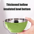 thumbnail image 6 of 304 Stainless Steel Double-Layer Bowl - 6.38" Insulated Children's Dining Bowl with Colorful Exterior, Temperature-Retaining Design for Hot and Cold Foods, 6 of 6