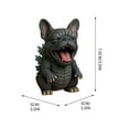 thumbnail image 3 of Cute Mini Dog Monster Figurine – 3 Inch Resin Collectible Decor, 3 of 6