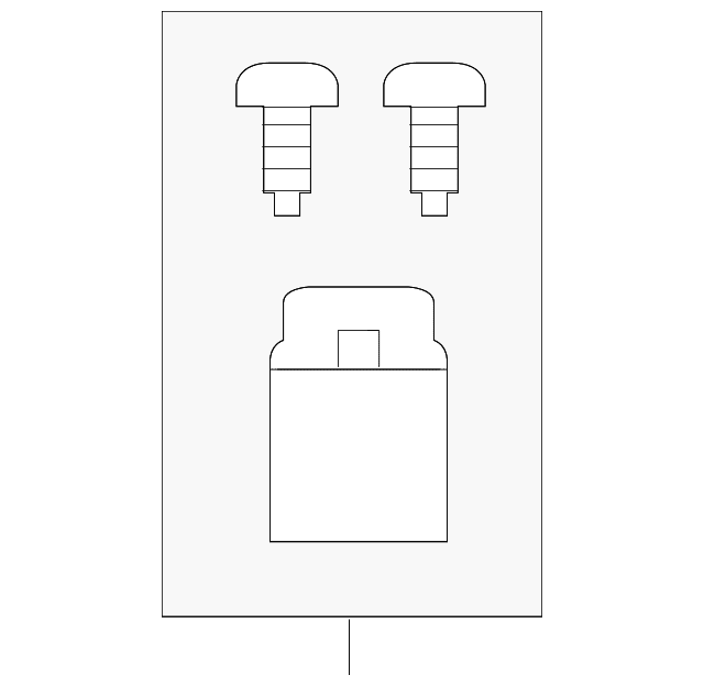 Genuine OE Toyota Repair Bracket - 81194-12260
