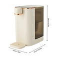 thumbnail image 2 of Milky White Instant Hot Water Dispenser, Desktop Instant Hot Water Dispenser, Desktop Water Dispenser With 4 Anti-slip Pads, 2 of 26
