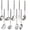 9 PCS Cooking Utensils Set, variant on Skimmer Slotted Spoon, [Rustproof, Integral Forming, Durable] Newness 304 Stainless Steel Slotted Spoon with Vacuum Ergonomic Handle, Comfortable Grip Design Strainer Ladle for Kitchen, 14.96 Inches