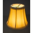thumbnail image 5 of Set of 6 Beige/Eggshell Striped Chandelier Clip-On Premium  Lampshade 3x5x4.5, 5 of 7