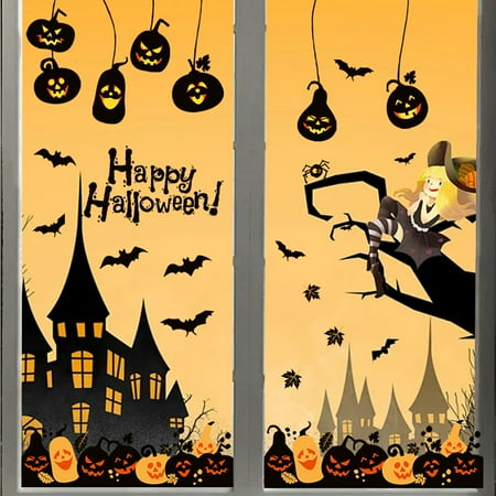

Halloween Devil Pumpkin Bat Halloween Stickers