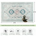 thumbnail image 7 of Balacho Boho Vintage Oriental Faux Wool Area Rug, 5' x 8', Off-White, 7 of 7
