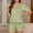 B_ Green, variant on SMihono Pajamas for Women Set 2 Piece Loungewear Short Sleeve Top and Shorts Soft&Comfortable Pj Sets for Woman V-neck Sleepwear Green M