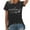 ZA Dark Gray, variant on LINGLANG Womens Summer Tops Dressy Casual Loose Top Printed Short Sleeve T Shirt Oversized Tshirts