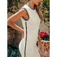 thumbnail image 5 of CUPSHE Women's Contrast Trim Bodycon Midi Dress, 5 of 6
