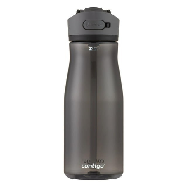 Bouteille d’eau Contigo Ashland 2.0, couvercle à bouton-poussoir avec paille, sans BPA, réglisse