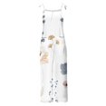 thumbnail image 4 of ICHUANYI Clearance Women Ladies Printed Summer Sleeveless Backless Loose Long Playsuits Rompers Jumpsuit(White, L) ICHUANYI WER2023080815192, 4 of 5