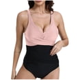 thumbnail image 3 of Kmdttou Womens Swimsuits Fashion Women Summer Solid Color With Chest Cushion And No Steel Support Sexy Backless Strap Swimsuit Up to 65% off!, 3 of 6