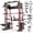 M11 ELITE Smith Machine-Red, variant on Mikolo M11 Elite Smith Machine Home Gym,2200 lbs Power Rack Cage with Dual 130LBS Weight Stacks, Functional Trainer , 18PCS Aluminum Pulleys and Other Attachments for Home Gym