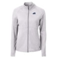 thumbnail image 2 of Women's Cutter & Buck Heather Gray West Michigan Whitecaps Adapt Eco Knit Heather Recycled Full-Zip Jacket, 2 of 3