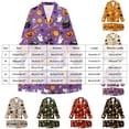 thumbnail image 3 of Leey-Word Matching Halloween Pajamas for Family Pajamas Set Long Sleeve Sleepwear Button-Down Pjs Sets Two-Pieces Loungewear with Pockets, 3 of 7