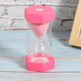 thumbnail image 4 of Sailing Temporizador de reloj de arena hexagonal rosa de 15 minutos - Decoración del hogar y regalo de cumpleaños, 4 of 12