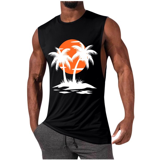 Camisetas de Algodón de Cuello Alto para Mujeres Pullover Deportivo de Alta Elasticidad sin Mangas, Cuello Redondo Tanque de Fitness para Entrenamientos Y Ocasional