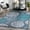 Navy, Pale Blue, Teal / Reasnor, variant on Hauteloom Shonkin Living Room, Bedroom Patio Outdoor Area Rug - Traditional, Transitional - Teal, Navy, White - 8'10" Round
