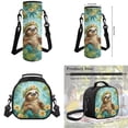 thumbnail image 7 of Uorisanigo Tropical Sloth Kids School Bookbag Set Insulated Lunch Bag Pencil Case Water Bottle Sleeve Large Capacity School Backpack for Primary Middle College 4 Pieces, 7 of 7