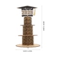 thumbnail image 2 of Nicehomfit Graduation Cash Cake Holder Wooden Double Layer Money Organizer for Party Decor in Golden, 2 of 6