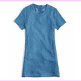 thumbnail image 2 of Aqua Girls Chambray Denim Shift Dress Lyocell Blue Size XL, 2 of 2