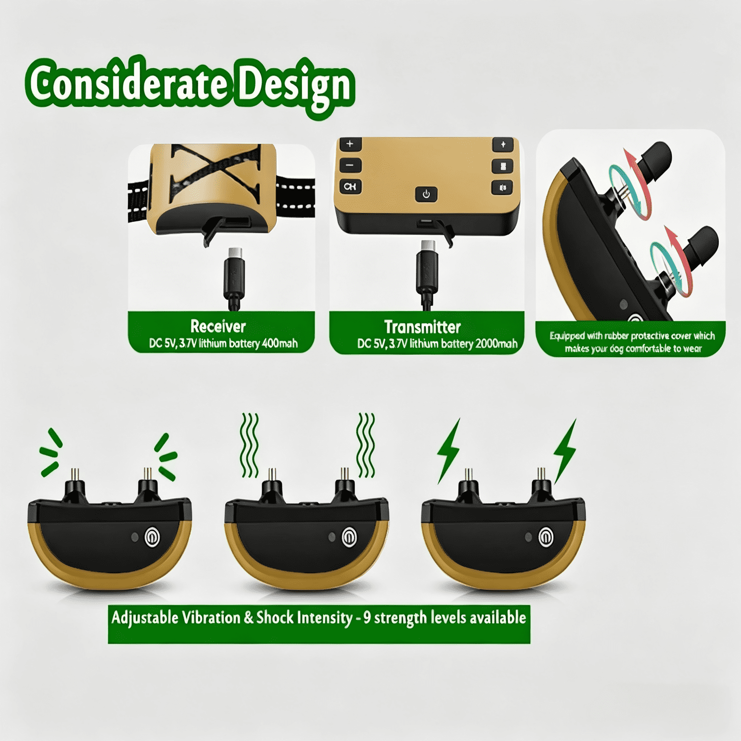 Wireless Dog Fence, Electric Dog Fence & Training Collar with Remote,Portable Dog Training Collar Electric Dog Boundary Container,Adjustable Control Range,Waterproof,Harmless,for 1 2 3 Dogs