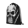 thumbnail image 5 of XMXT Unisex Drawstring Backpack for Women Men, Mysterious Skull Illustration Waterproof Gym Bag String Bags for Shopping Sport Travel, s, 5 of 8