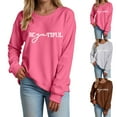 thumbnail image 4 of idosla Be You, You Are Enough Sweatshirts, Mental Health Awareness Matters Shirt, Long Sleeve Womens Crewneck Graphic (Brown, L), 4 of 8