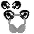 thumbnail image 3 of Geekria NOVA Headphones Cat Ear Attachment Compatible with Most Gaming, Over-Ear and On-Ear Headsets, Universal Fit with Adjustable Straps (Black / Black+White), 3 of 6