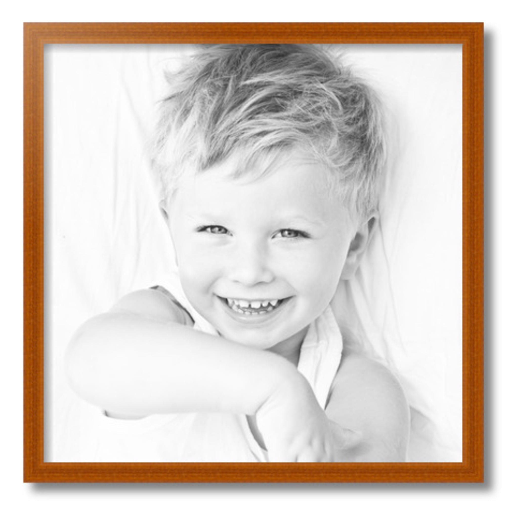 ArtToFrames 20" x 20" Honey Picture Frame, 20x20 inch Brown Wood Poster Frame (WOM-4093), 1 Pack