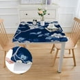 thumbnail image 2 of BANET Table Covers Branch White Flower Cherry Wipeable Tablecloth Kitchen Dinning Tabletop Decoration, Table Cloth for and Use white, 2 of 7