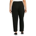 thumbnail image 4 of Terra & Sky Women's Plus Size French Terry Cloth Cargo Pants, 28” Inseam, 4 of 6