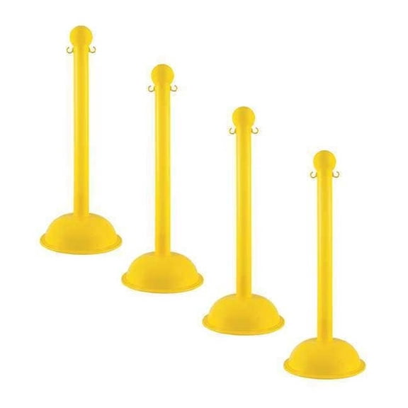 Manufacturer Varies 3" Diameter Stanchion - Yellow (4-pack) 99902-4