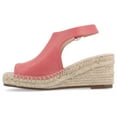 thumbnail image 3 of Journee Womens Crew Wedge Heel Espadrille Sandals, Widths Available, 3 of 10
