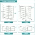 thumbnail image 2 of Sorbus Storage Organizers With 18 Drawers, Multipurpose Acrylic Drawers for Makeup, Office Organization and Storage, Art Supplies, Jewelry, Stationary - 4 Pcs Clear Stackable Storage Bins, 2 of 4