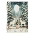 thumbnail image 2 of WOBOGO White Reindeer and Snow Notebook College Horizontal Grid Paper Ink Spill Resistant Water Resistant Cover 8.3x5.7x0.4in, 2 of 8