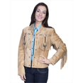 thumbnail image 1 of Scully L152-126-XS Veste en Cuir à Franges et Perles pour Dames - Vieux Rouille, Extra Small, 1 of 1
