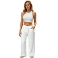 thumbnail image 5 of JoliSweat Wide Leg Sweatpants Women Baggy Low Rise Sweatpants with Pockets Spring Fall Y2K Drawstring Straight Leg Sweatpant, 5 of 5