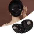 thumbnail image 3 of Leadrop Hair Bun Maker Flower Fishtail Rhinestone Feather Hair Curler Deft Bun Twister Long Hair Fast Snap Roll Tool Women Hair Styling Accessories, 3 of 10