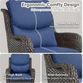 thumbnail image 6 of Bellefurn Luxury Patio Swivel Rocker Chairs Wicker Rocking Chair,Outdoor Swivel Chairs Set of 2,Swivel Glider Lounge Chairs for Patio Balcony,Porch,Garden, 6 of 11