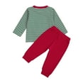 thumbnail image 5 of Kogui Newborn Baby Boy Christmas Outfit Toddler Boy Clothes Little Boys Clothes Outfits Long Sleeve Sweatshirts Pants Set 2t 3t (Green,2-3 Years), 5 of 5